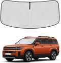 Windshield Sun Shade for Hyundai Santa Fe 2024 2025 2026 Sunshade Front Window Shade Custom Fit Santa Fe Accessories Sun Visor Foldable Shade Blocks UV Rays Accessories