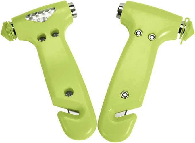 2-Pack Car Safety Hammer, Auto Emergency Escape Hammer with Window Breaker and Seat Belt Cutter, Emergency Escape Tool for Ca