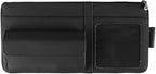 Car Sun Visor Organizer, Visor Storage Pouch Holder with a Picture Frame, Visor Document Holder for Truck, with Sunglasses Clip, Essential Visor Accessories for Driver Auto Owners BLack