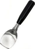 Heavy Duty Flat Ice Cream Spade Scoop with Serrated Edge Easy Carves Through n Scrape the Hardest Of Ice Creams| Sorbet n Gelato Scooper with Non-Slip Good Grip Handle