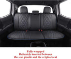 EKR Custom Fit Tacoma Rear Car Seat Covers for Select Toyota Tacoma 2016 2017 2018 2019 2020 2021 2022 2023 Double Cab/Crew C