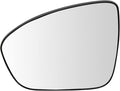 TRQ Driver Side Heated Mirror Glass Snap On Compatible with 2019-2023 Nissan Altima NI1324142