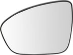 TRQ Driver Side Heated Mirror Glass Snap On Compatible with 2019-2023 Nissan Altima NI1324142