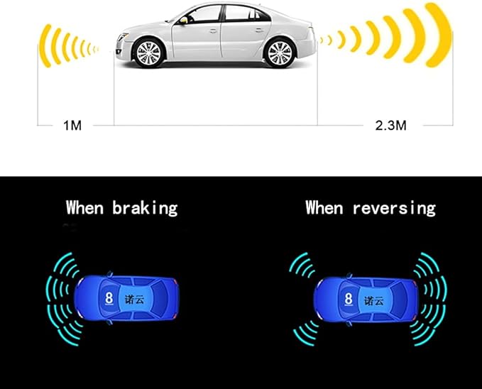 Backup Parktronic System Car Auto Vehicle Reverse with 8 Parking Sensors kit Distance Detection LCD Distance Display Sound Wa
