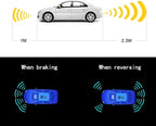 Backup Parktronic System Car Auto Vehicle Reverse with 8 Parking Sensors kit Distance Detection LCD Distance Display Sound Wa