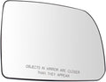 TRQ Passenger Side Mirror Glass Non-Heated Compatible with 2008-2017 Toyota Sequoia 2007-2020 Tundra TO1325106