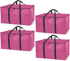 ClearSpace Oversized Moving Bags or Storage Bag – Large Moving Boxes with Backpack Straps, Zippers & Handles – Heavy-Duty Pac