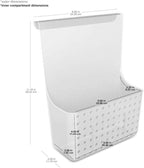 madesmart Over-Door Organizer, Storage for Aluminum Foil, Parchment Paper & Kitchen Wraps, Single Ventilated Bin with Soft-Gr