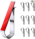 10-Pack Premium Stainless Steel Clips with 3M Adhesive – DIY Car Sun Visor Mounting Kit for Photo Frames (Not Included), Strong Hold Accessory for Custom Displays, Versatile for Home & Office Use