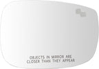 TRQ Passenger Side Mirror Glass Convex Blind Spot For Factory Equipped Mirrors Only Compatible with 2017-24 Mazda CX-5
