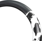 ZHOL Cow Print Steering Wheel Cover, Universal Fit 14.5-15 inch Premium Microfiber Leather Steering Wheel Protector for Cars/