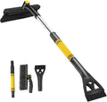 36" Extendable Ice Scrapers for Car Windshield 360°Pivoting Snow Brush for Car Snow Scraper Detachable Snow Removal Tool for Cars,Trucks,SUVs, XC01002