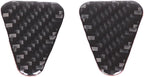 Seat Belt Adjuster Base Panel Cover Compatible with Tesla Model 3 Highlander 2023+, Car Safety Belt Buckle Panel Decor Frame, Seat Belt Warp Cover, Carbon Fiber (Black)