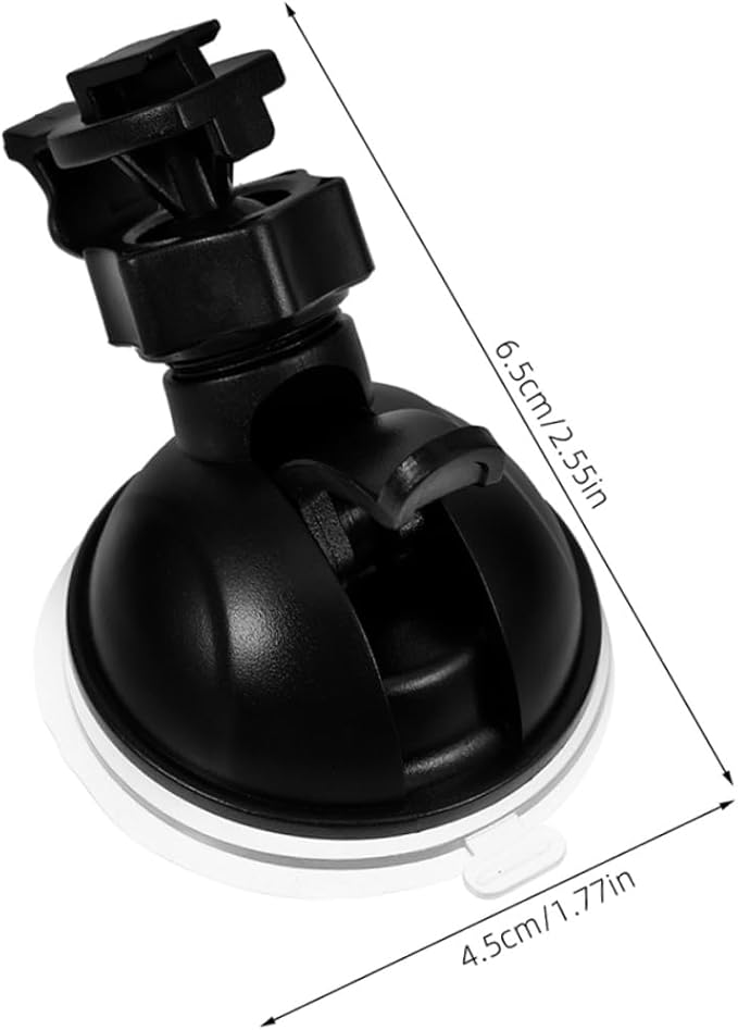 2Pcs Dash Cam Mount Holder with Rotation Mini Suction Cup Design for Stable Support Compatible with Various Car Cameras Secure Windshield Dashboard Installation