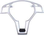 Steering Wheel Trim Cover Chrome for Mercedes C250 C350 C63 AMG E63 AMG 2012-15, C300 2012-14, CLA250 CLA45 AMG 2014-19, E250 E63 AMG S 2014-16, E350 2012-16, E400 2013-17, E550 2012-17