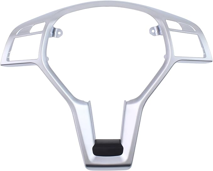 Steering Wheel Trim Cover Chrome for Mercedes C250 C350 C63 AMG E63 AMG 2012-15, C300 2012-14, CLA250 CLA45 AMG 2014-19, E250 E63 AMG S 2014-16, E350 2012-16, E400 2013-17, E550 2012-17