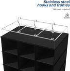coastal rose Hanging Shoe Organizer for Closet, 30 Sections Hanging Closet Organizers and Storage Shelves, Space Saving Hangi