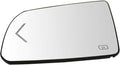 TRQ Driver Side Mirror Glass Heated Compatible with 2008-2011 Toyota Sequoia 2007-2013 Tundra with Mirror Turn Signal