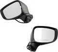 TRQ Driver & Passenger Side Power Mirror Set Paint to Match Manual Folding Compatible with 2017-2018 Mazda CX-5 MA1320197 MA1
