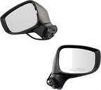 TRQ Driver & Passenger Side Power Mirror Set Paint to Match Manual Folding Compatible with 2017-2018 Mazda CX-5 MA1320197 MA1