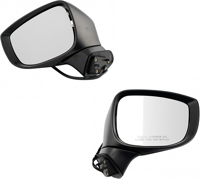 TRQ Driver & Passenger Side Power Mirror Set Paint to Match Manual Folding Compatible with 2017-2018 Mazda CX-5 MA1320197 MA1