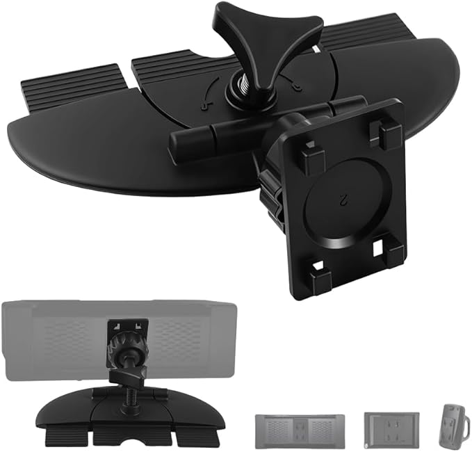 CD Slot Mount for Carplay Screen 360° Rotatable,Anti-Vibration CD Mount for Carplay Screen GPS Display,Portable Carplays CDs Mounts Car Accessories for 7"-10.5" Display
