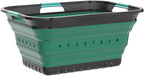 SAMMART 42L (11 gallon) Collapsible Plastic Laundry Basket - Foldable Pop Up Storage Container/Organizer - Space Saving Hampe