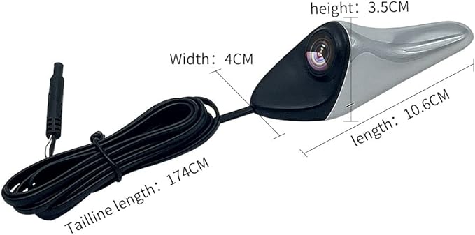 HD Blind spot Camera Car Side View Camera IP68 Waterproof 120 Degree Wide Angle Side View Mirror Cam Silver