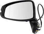 TRQ Driver & Passenger Side Power Mirror Set Paint to Match Compatible with 2015-2018 Honda Fit LX/Sport HO1320332 HO1321332
