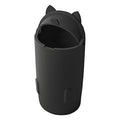 Leakproof Car Trash Can,Mini Car Trash Bin for SUV and Truck,Small Cars Garbage Can,Waterproof Automotive TrashCan for Vehicle,Home,Office,Multipurpose,Easy to Clean (Black Silicone)