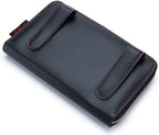 Car Tissue Holder, Sun Visor Tissue Holder, Car Visor Napkin Holder, PU Leather Backseat Tissue Case Holder for Car Vehicle with Zipper (Black)