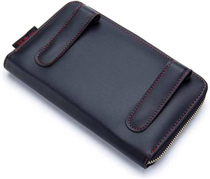 Car Tissue Holder, Sun Visor Tissue Holder, Car Visor Napkin Holder, PU Leather Backseat Tissue Case Holder for Car Vehicle with Zipper (Black)