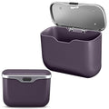 Car Trash Can with Lid, Leakproof Auto Garbage Bin, Waterproof Car Trash Bag Holder with PU Leather Top for Back of Seat/Door, Fit for SUVs, Sedans, Trucks Purple