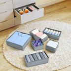 DIMJ Drawer Organizer Clothes, 24 Pack Dresser Organizer, Foldable Closet Organizers and Storage, Fabric Dresser Drawer Organ