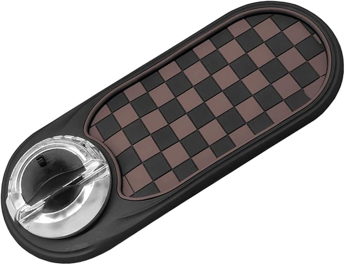 Multifunction Car Anti-Slip Mat, Rotatable Temporary Parking Number, Universal Auto Dashboard Organizer Pad Accessory for Pho