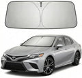 Windshield Sun Shade for Toyota Camry 2018-2023 2024 Front Window Sunshade Custom Fit Camry Accessories LE XLE Hybrid SE XSE Sedan Sun Visor Foldable Shade Blocks UV Rays Must Have Car Accessories