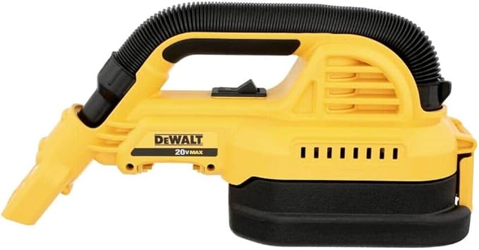 DEWALT 20V MAX Hand Vacuum, Cordless, for Wet or Dry Surfaces, 1/2-Gallon Tank, Washable Filter, Portable, Bare Tool Only (DC