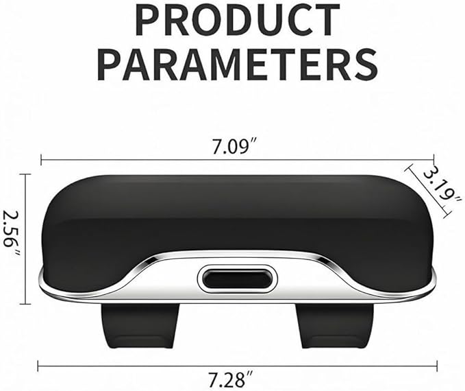 GDQ Sunglass Holder for Car Visor Clip Glasses Case Car Sunglasses Case for Car Sun Visor Glasses Storage Box Car Sunglass Holder Car Visor Accessories Universal for SUV Sedan Truck (Black)