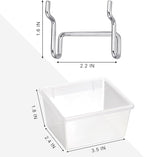 Patelai 8 Packs Pegboard Bins with Hooks and Labels, Pegboard Baskets Kit DIY Accessories Workbench Bins for Organizing Hardw