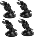 4 Pack Universal Car Dash Cam Mount - Vacuum Suction Cup Holder with 4 Interchangeable Heads for GPS Navigation and Dashboard Recorder(Card Slot)