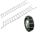 Mytee Products (Set of 2) 22.5" Twist Link Snow Tire Chain for Semi Trucks - Emergency Tire Traction Grip Chains - Snow Blowe