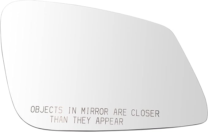 TRQ Passenger Side Mirror Glass Heated Convex For Factory Equipped Mirrors Compatible with 12-13 BMW 328i Sedan 13-18 320i 14