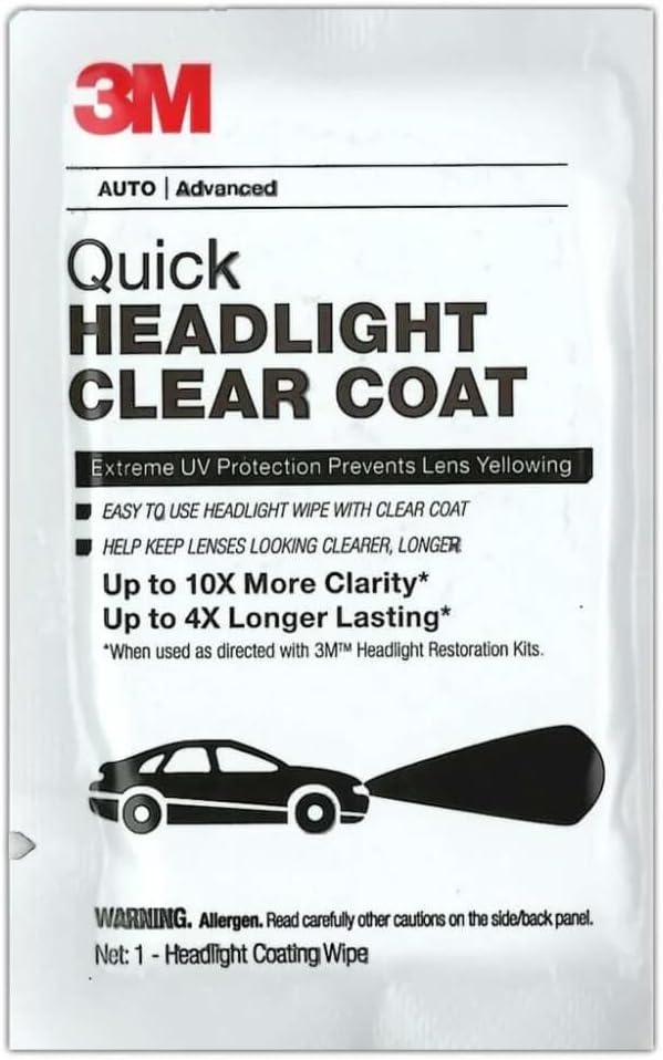 3m 3M-32516 Headlight Clear Wipes 40/bx