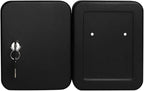 JSSMST Key Lock Box Wall Mount Security Cabinet, 20 Key Hooks & Tags, 7.87 x 6.3 x 2.95 Inches, Black Matt