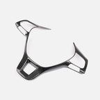 MAXDOOL Carbon Fiber Steering Wheel Cover Sequins Frame Trim Emblem for VW Volkswagen Jetta Passat e-Golf Golf Sportwagen Alltrack Arteon Atlas Tiguan Interior Accessories