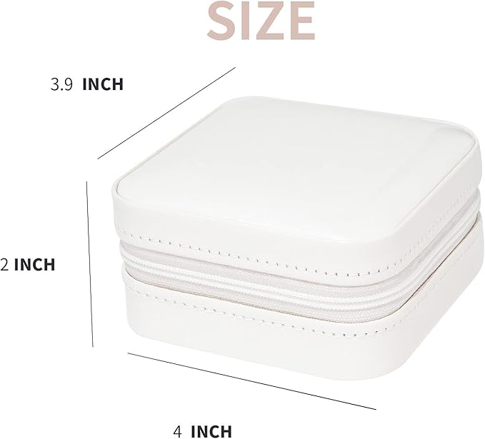 KElofoN Travel jewelry case Travel jewelry box Travel Jewelry Organizer Small Jewelry Organizer Box for Girls Women with Mirr