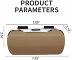 GDQ Sunglasses Holder for Car Visor Glasses Case|Car Sunglass Holder|Eyeglass Holder|Press Silent Shockproof Dustproof (Beige)