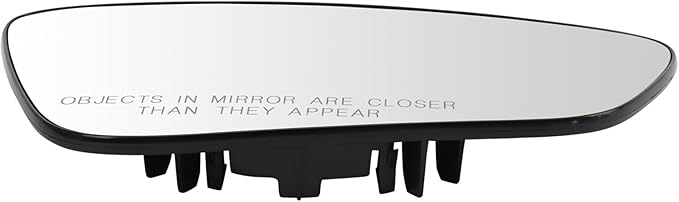 TRQ Passenger Side Mirror Glass Heated For Factory Equipped Mirrors Compatible with 2015-2017 Chrysler 200