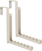 BAKON Over The Door Hanger Folding Clothes Drying Rack, Folding Hanging Coat Rack for Indoor Laundry Room Compact Small Space