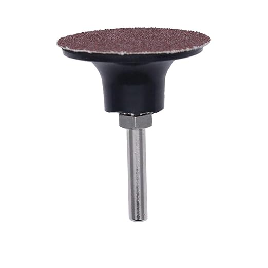 50PCS 3 inch Roll Lock Sanding Disc, VÉZAAR Quick Change Discs 24 36 60 80 120 Grit Assortment Die Grinder Accessories with 1